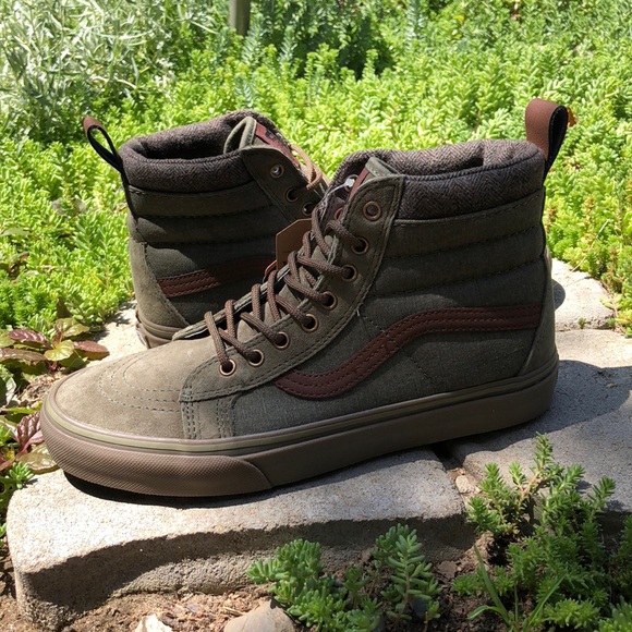 vans sk8-hi mte dx olive shoes